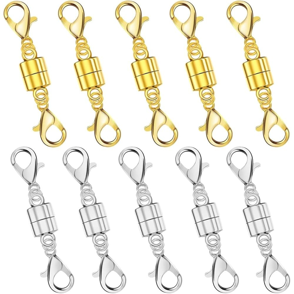 Magnetic Necklace Clasp,Magnetic Necklace Clasps and Closures for Bracelet Necklace Extender,Magn... | Amazon (US)