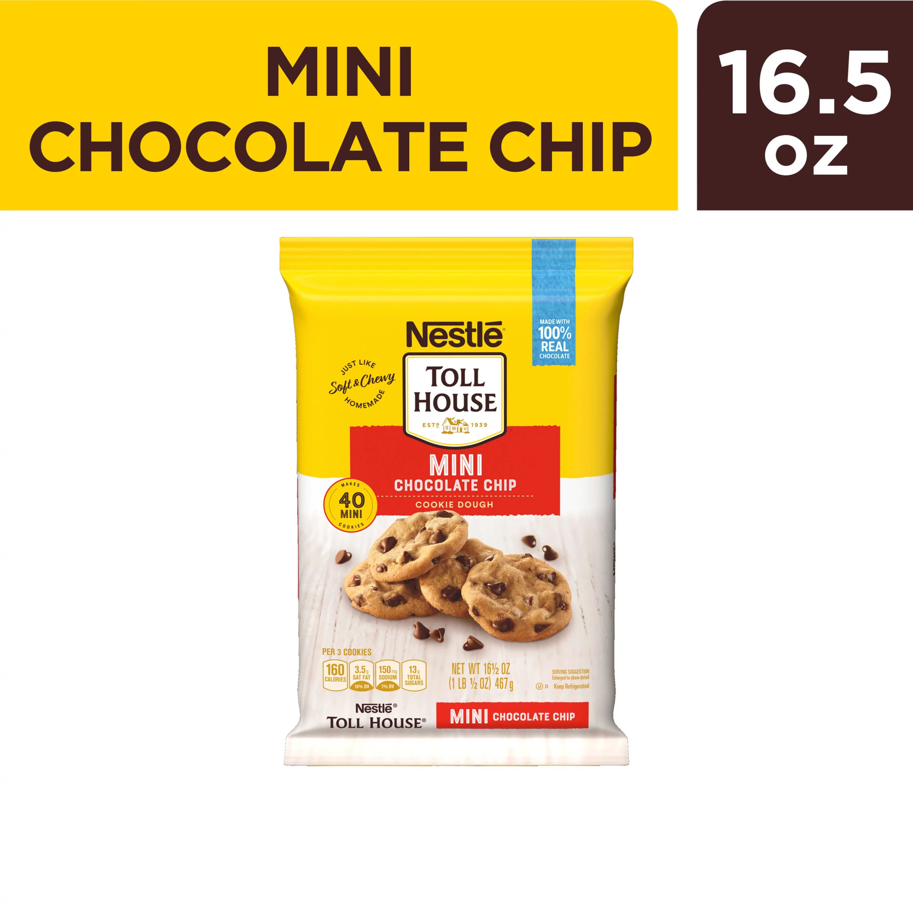Nestle Toll House Mini Chocolate Chip Cookie Dough 16.5 oz. - Walmart.com | Walmart (US)