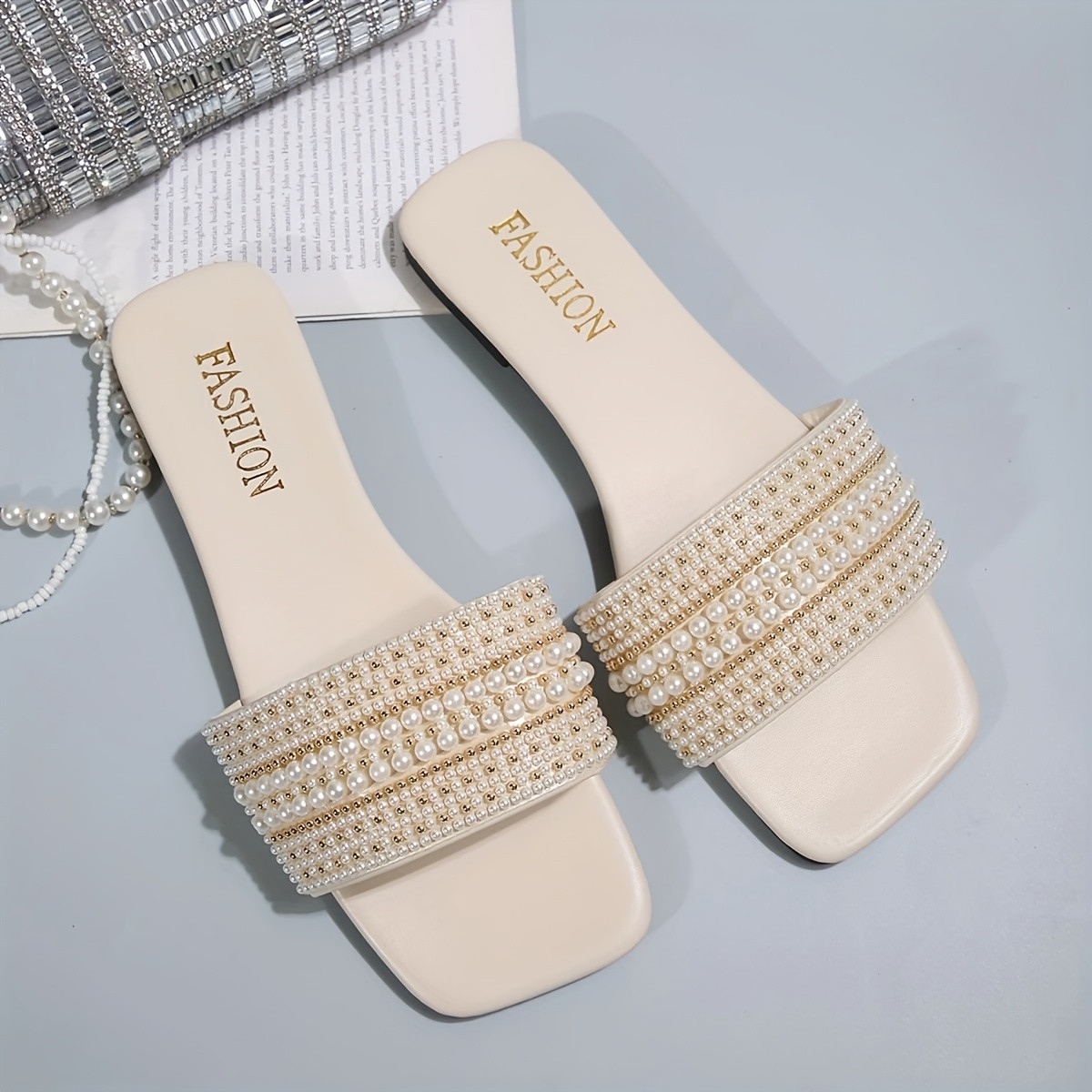 2025 new arrival plus size luxury non slip square toe mule - Temu Canada | Temu Affiliate Program