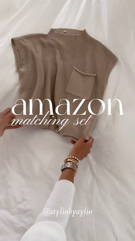 Amazon matching set! Im just shy of 5-7” wearing the size small #stylinbyaylin #Aylin

#LTKSeasonal #LTKfindsunder100 #LTKstyletip