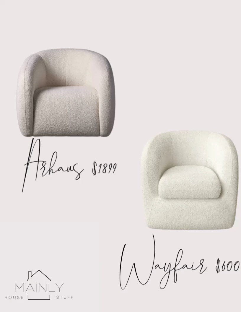 Both of these Boucle swivels are gorgeous but which one are you buying? #arhaus #wayfair #saveorsplurge

#LTKsalealert #LTKhome