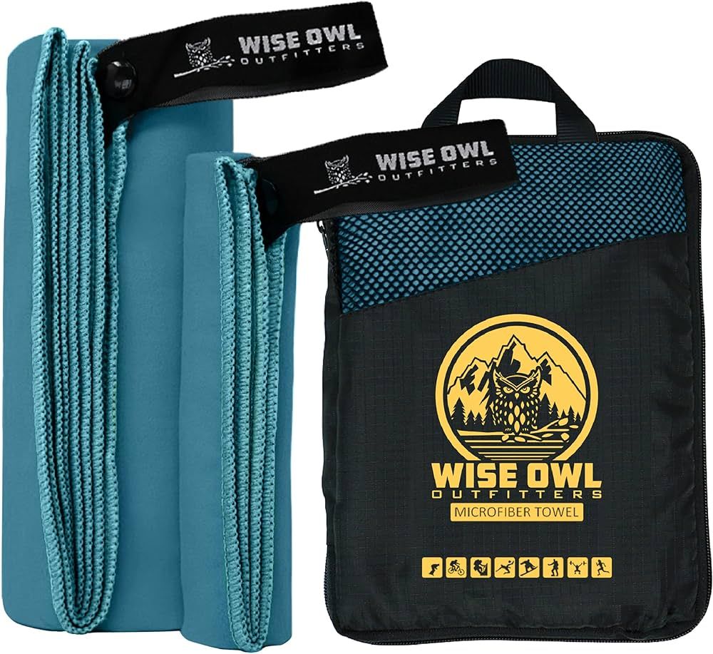 Wise Owl Outfitters Camping Towel - Camping Accessories, Quick Dry Microfiber Towel for Travel, H... | Amazon (US)