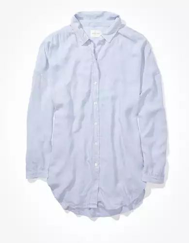 AE Oversized Button Up Shirt | American Eagle Outfitters (US & CA)