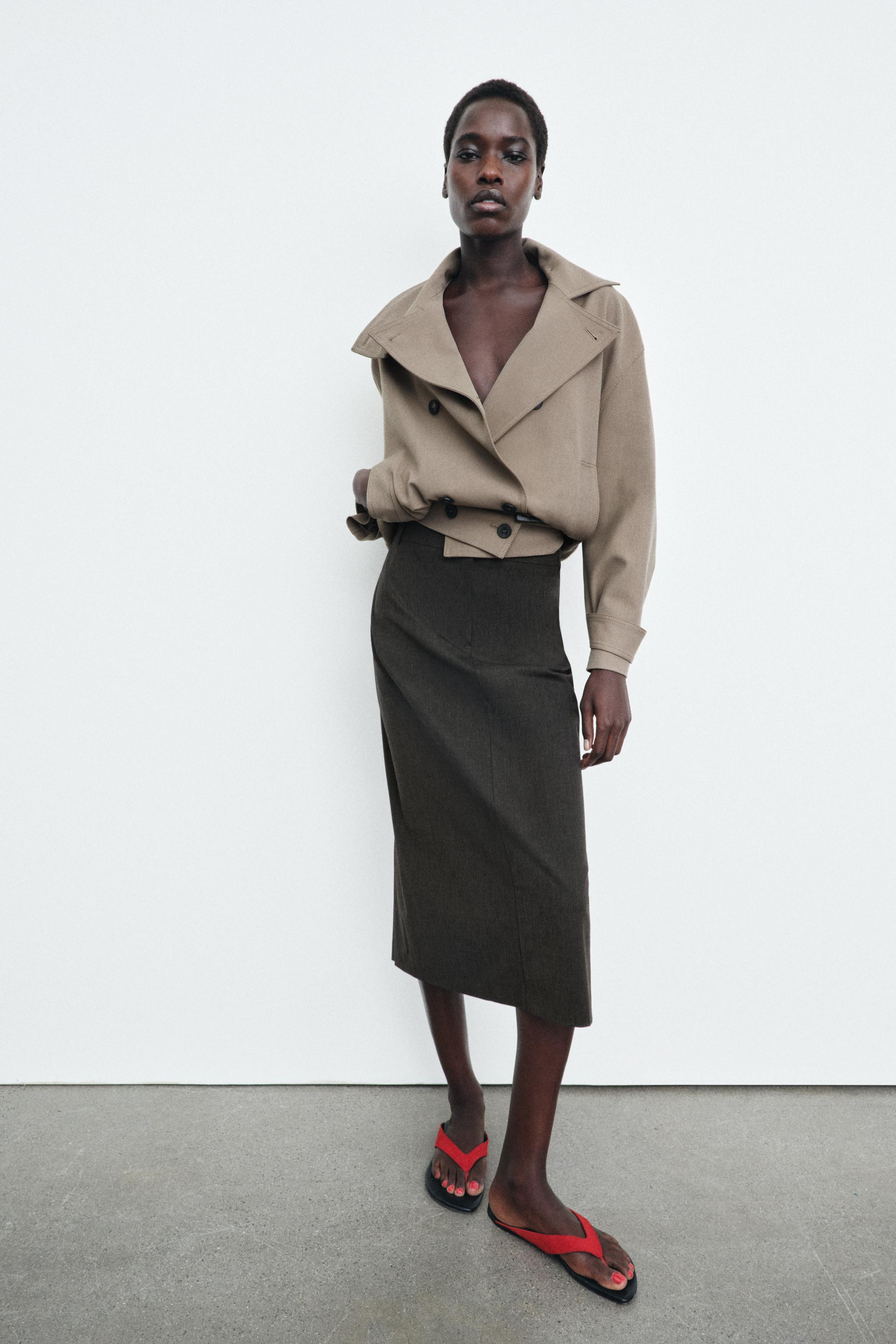 FLAT LEATHER SANDALS | Zara US