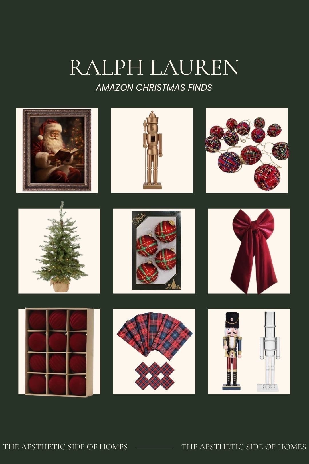 Ralph Lauren Christmas finds. I love this oversized bow and velvet ornaments. 

#LTKSeasonal #LTKGiftGuide #LTKHoliday