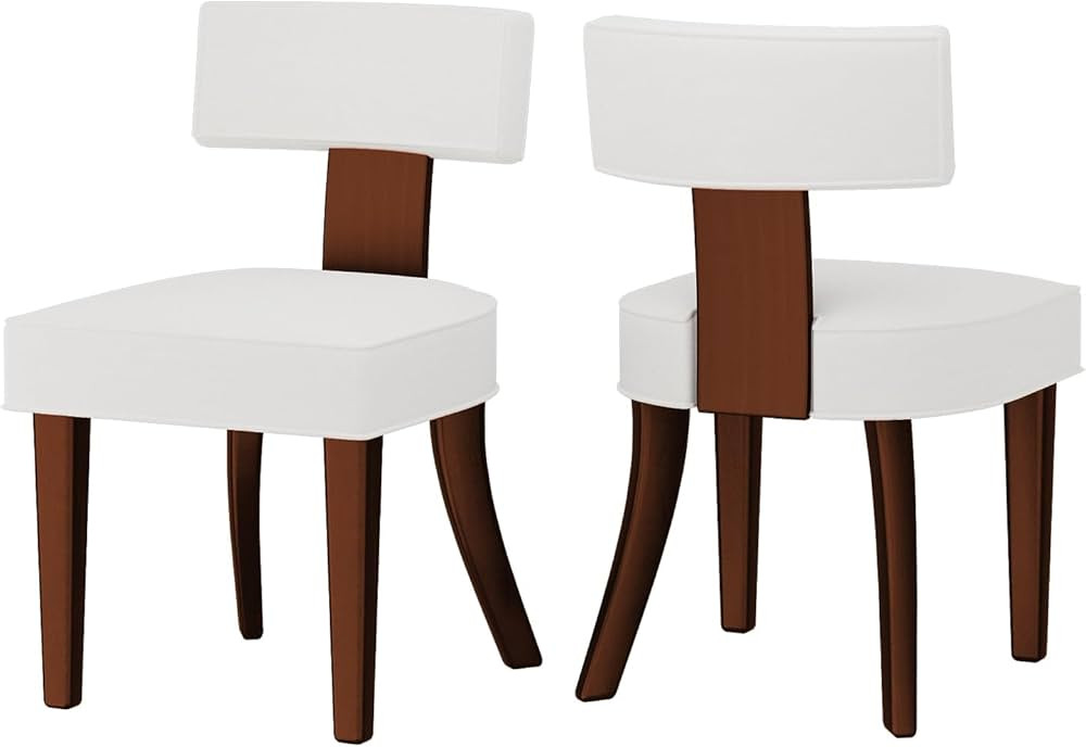 Recaceik Dining Chairs Set of 2, Retro Velvet Upholstered Dining Chair, Farmhouse Chair with Soli... | Amazon (US)