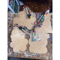 Christmas Paint Kit - Large Ornament Diy Art Project At Home Kids Crafts Stocking Stuffer | Etsy (US)