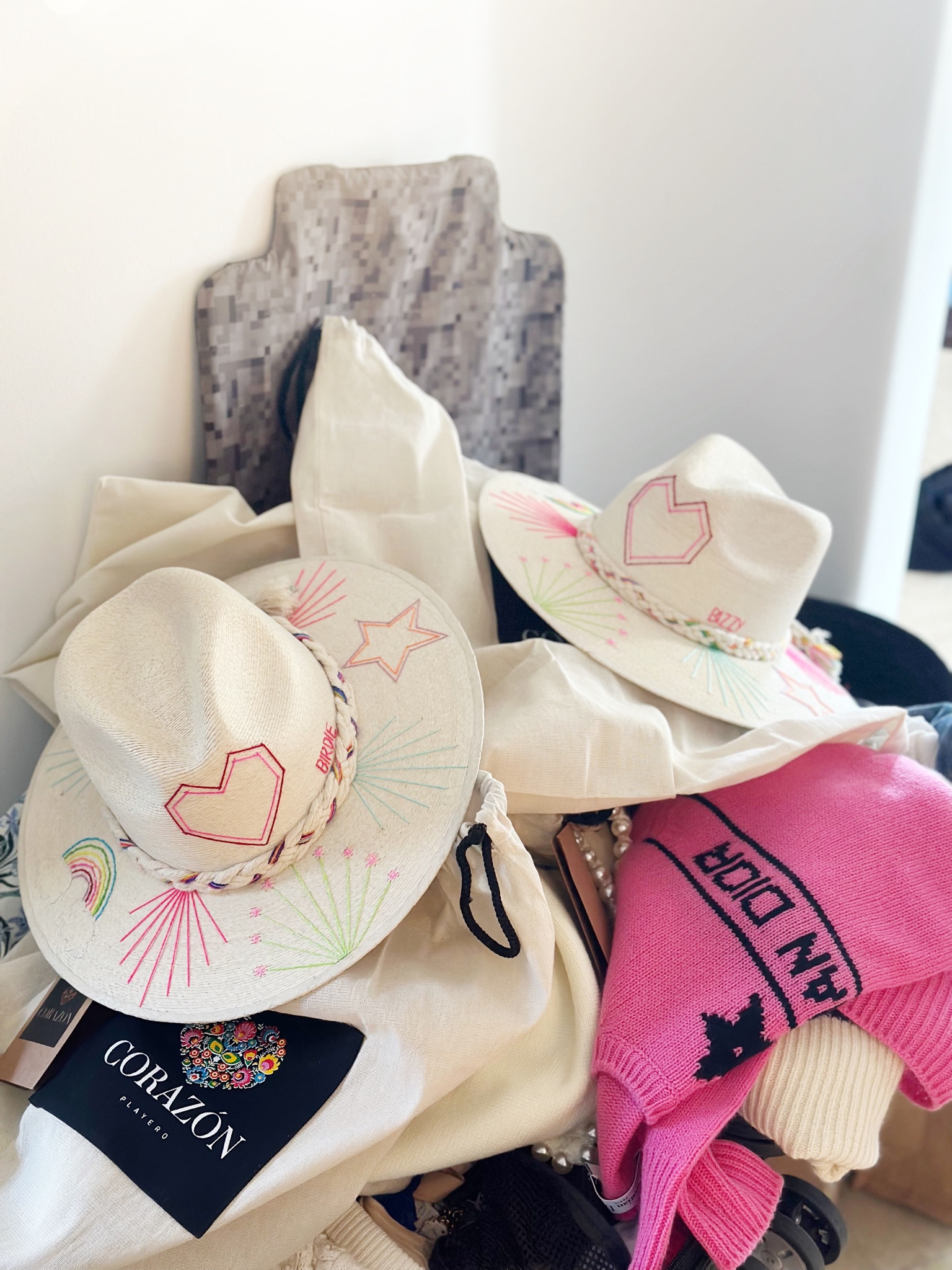 We got he cutest hats for the girls with LTK hearts and all kind of meaningful symbols to us. 
This is a company founded by a husband and wife Team in Cabo and they are so inspiring and people you want to support ❤️

#LTKswim #LTKtravel #LTKSeasonal