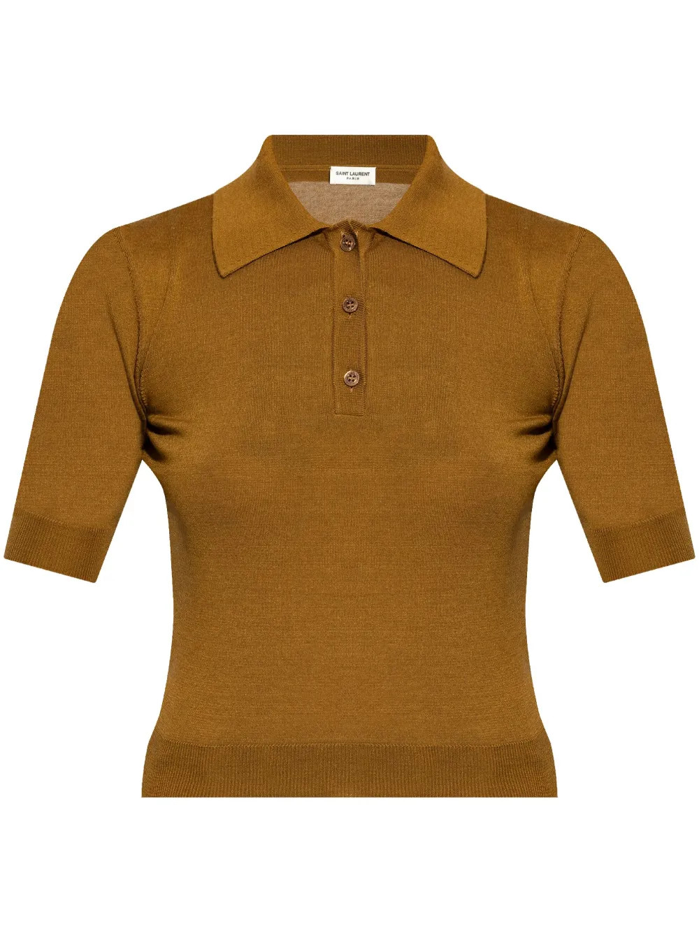Saint Laurent Knitted Polo Shirt - Farfetch | Farfetch Global