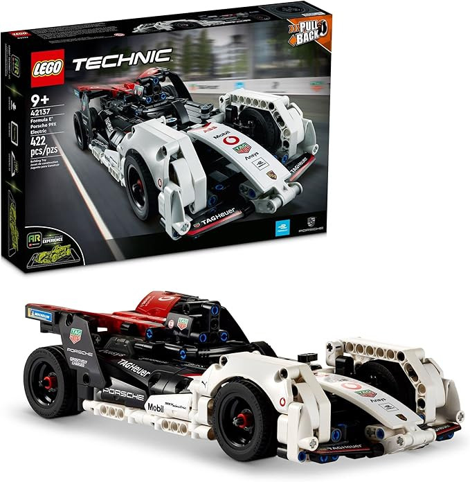 LEGO Technic Formula E Porsche 99X Electric Car Model Building Set, Pull-Back Toy Race Car Champi... | Amazon (US)