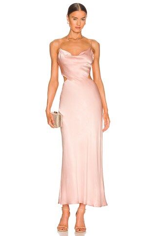 Bardot Cut Out Slip Dress in Pink Rose from Revolve.com | Revolve Clothing (Global)