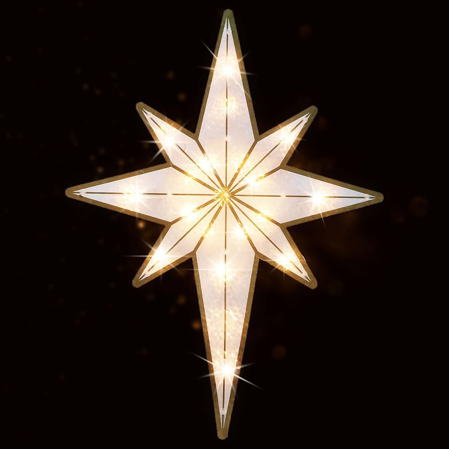 17" 20L Bethlehem Star Christmas Light for Christmas Decorations, Christmas Tree Wreath Decoratio... | Amazon (US)