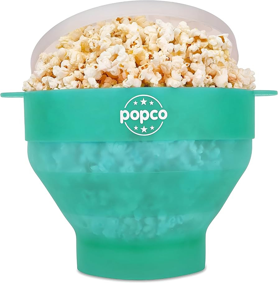 POPCO Silicone Microwave Popcorn Popper with Handles, Silicone Popcorn Maker, Collapsible Bowl Bp... | Amazon (US)