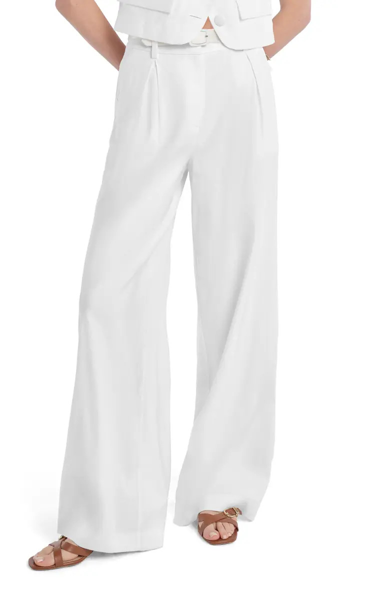 The Miranda Wide Leg Linen Blend Pants | Nordstrom