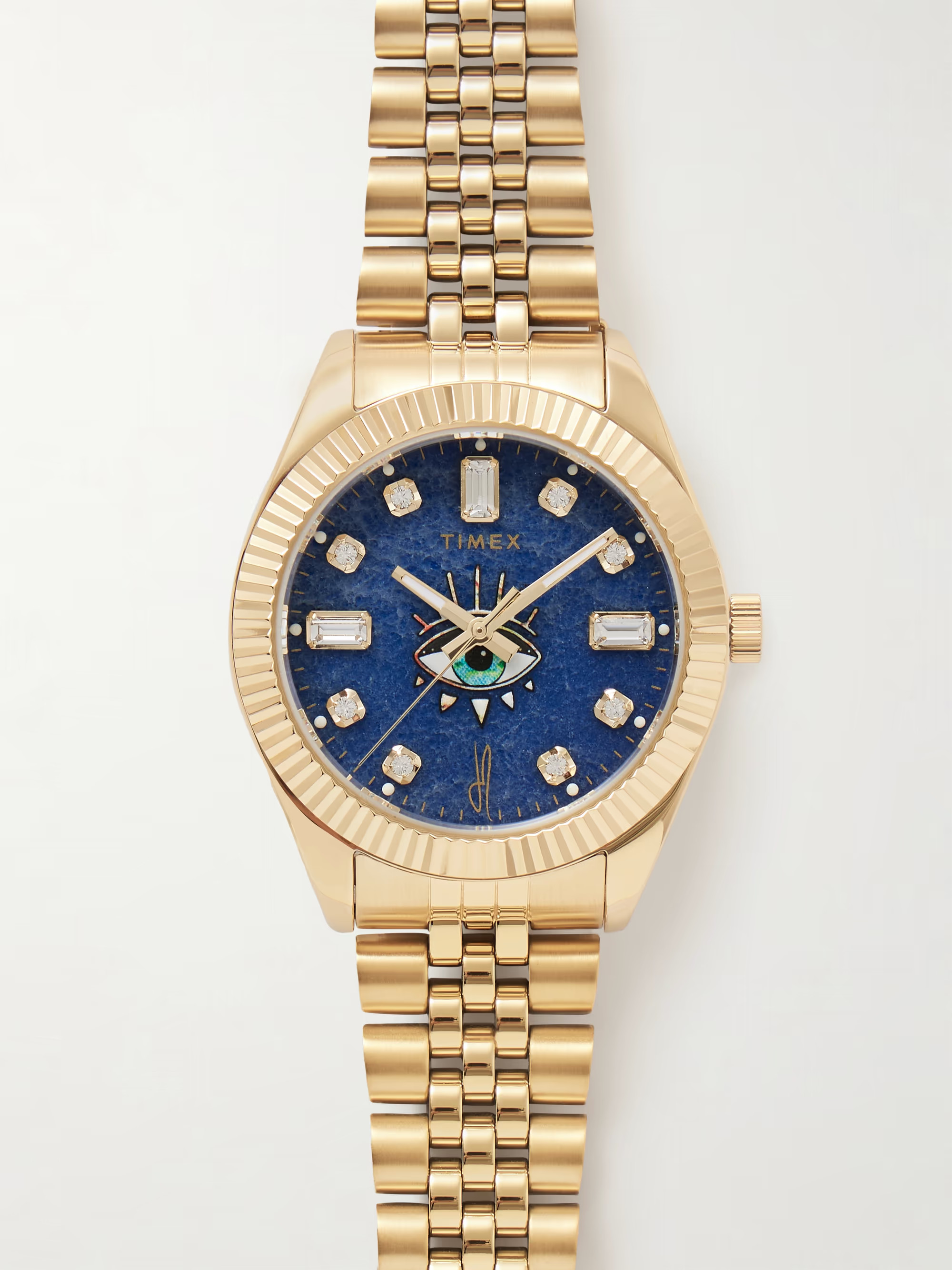 + Timex 36mm gold-tone stainless steel, aventurine and crystal watch | NET-A-PORTER (UK & EU)