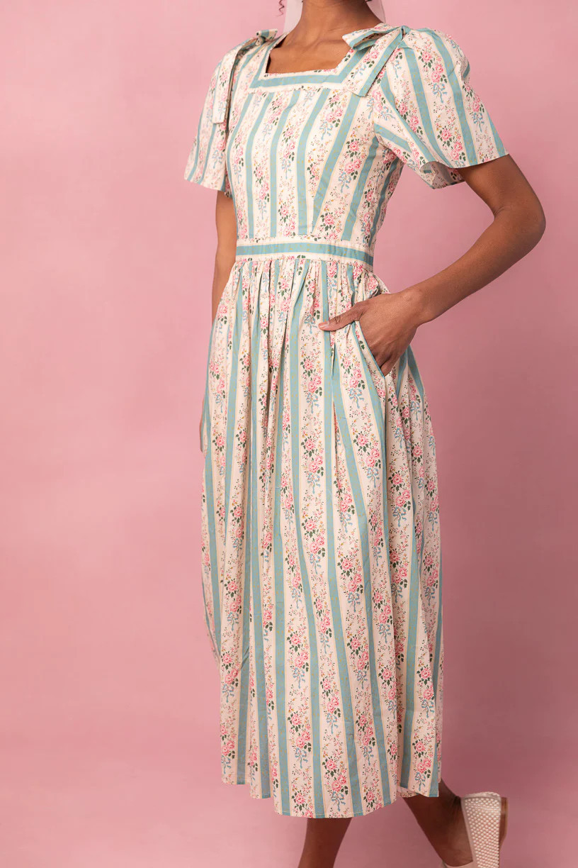 Sonnet Midi Dress in Vintage Rose | Ivy City Co