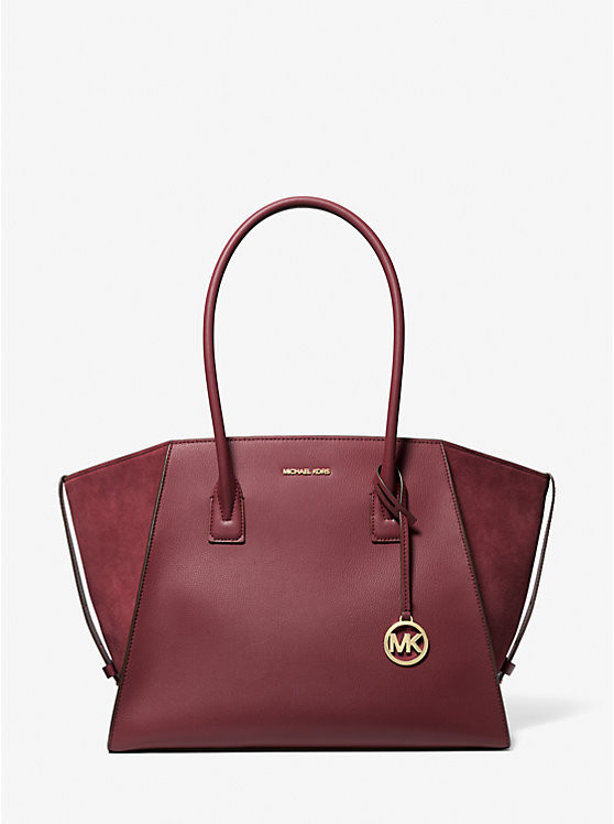 Avril Extra-Large Leather and Suede Tote Bag | Michael Kors US