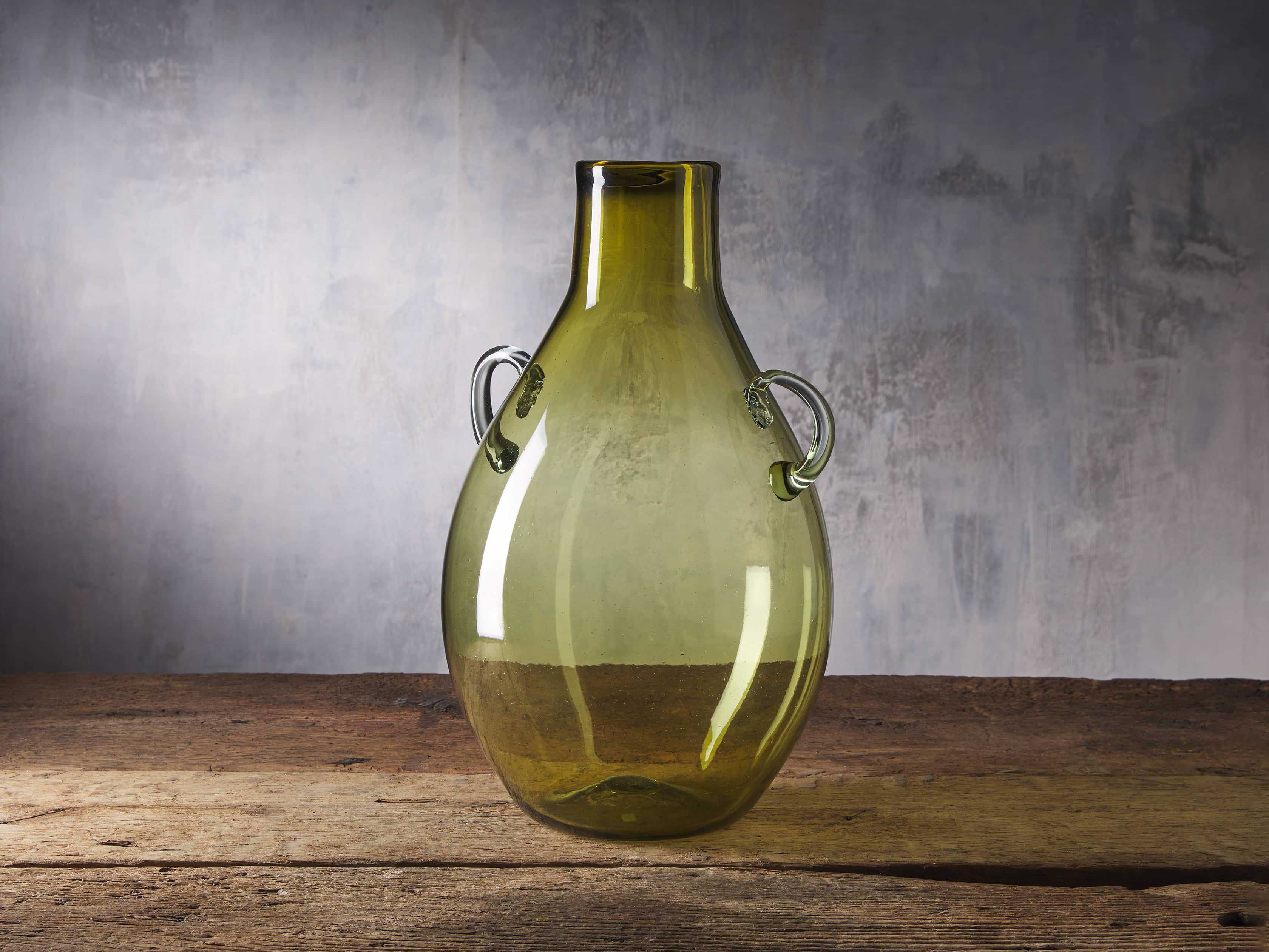 Colima Olive Handle Vase | Arhaus
