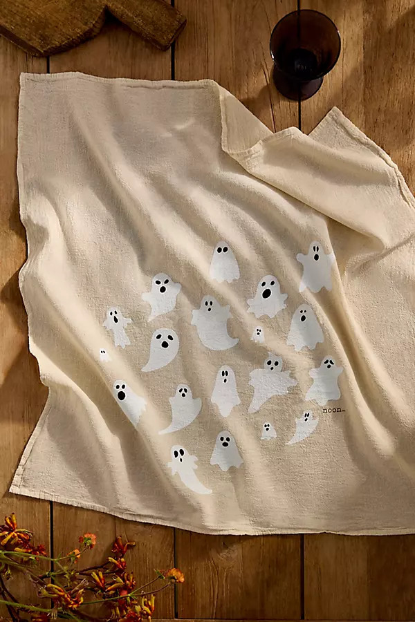 Ghosts Cotton Dish Towel | Anthropologie (US)
