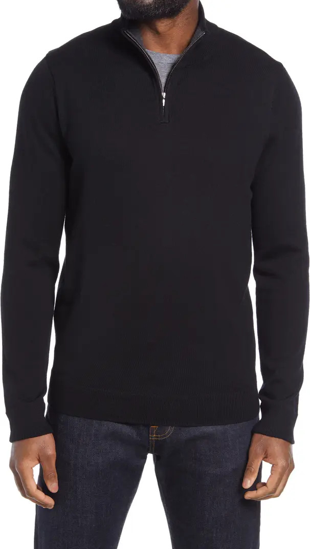 Nordstrom Washable Merino Quarter Zip Sweater | Nordstrom | Nordstrom