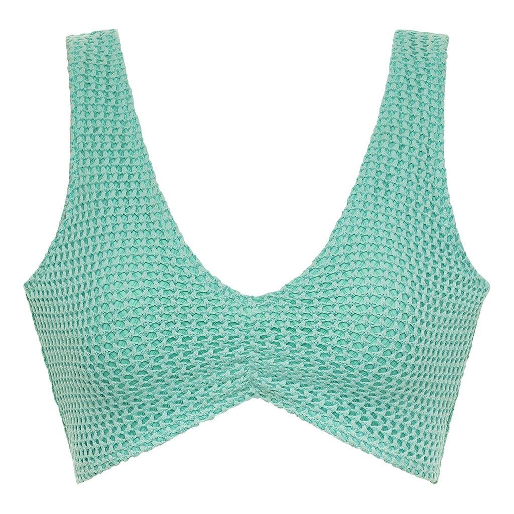 Turquoise Crochet Kim Variation Bikini Top | Montce
