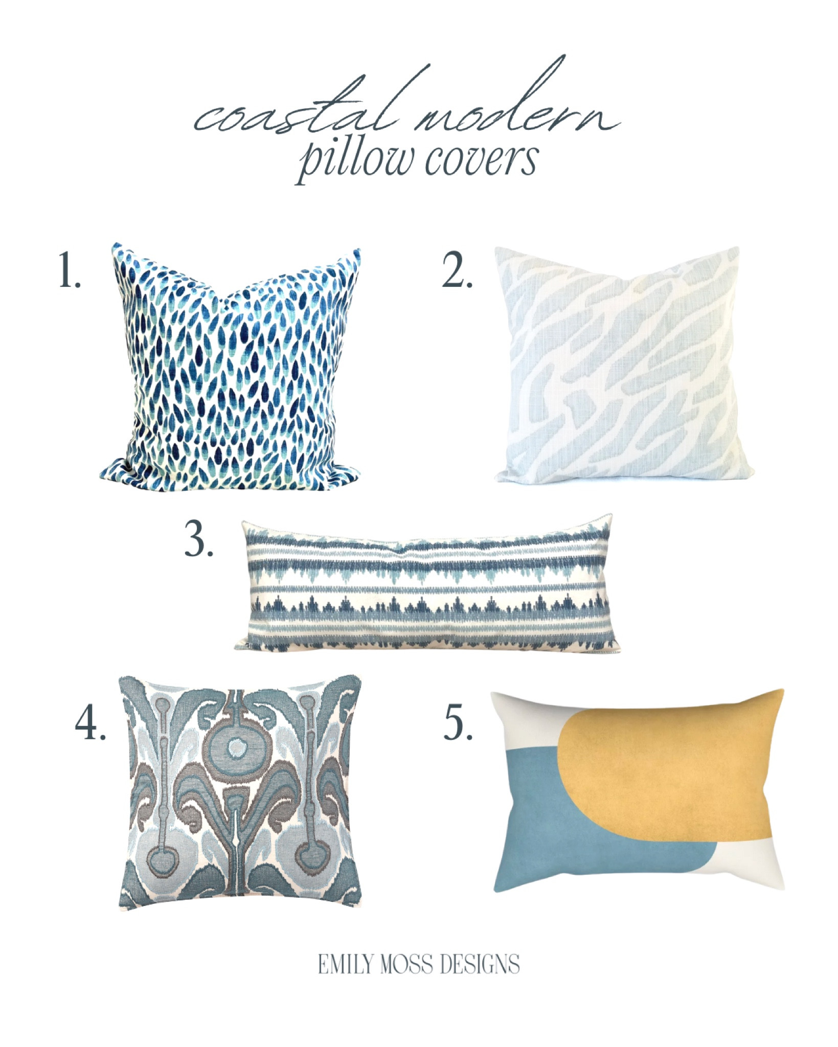 Coastal Modern Throw Pillow Covers 💛  

#LTKhome