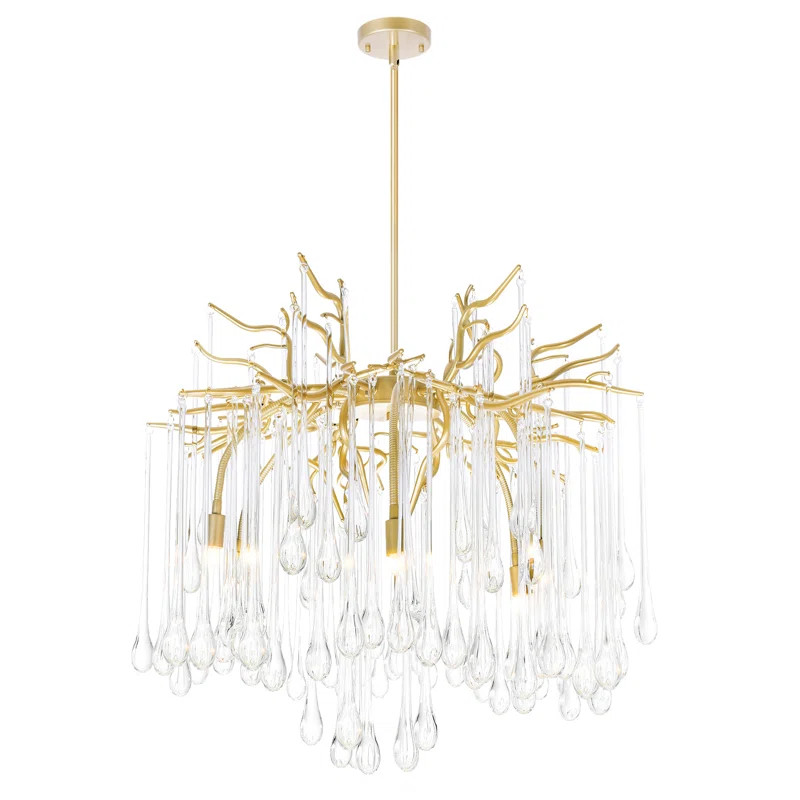 Cylvia 6 - Light Dimmable Sputnik Modern Linear Chandelier | Wayfair North America