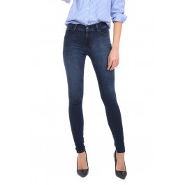 High Rise Skinny - Moore - Medium/Dark Blue | Mott & Bow