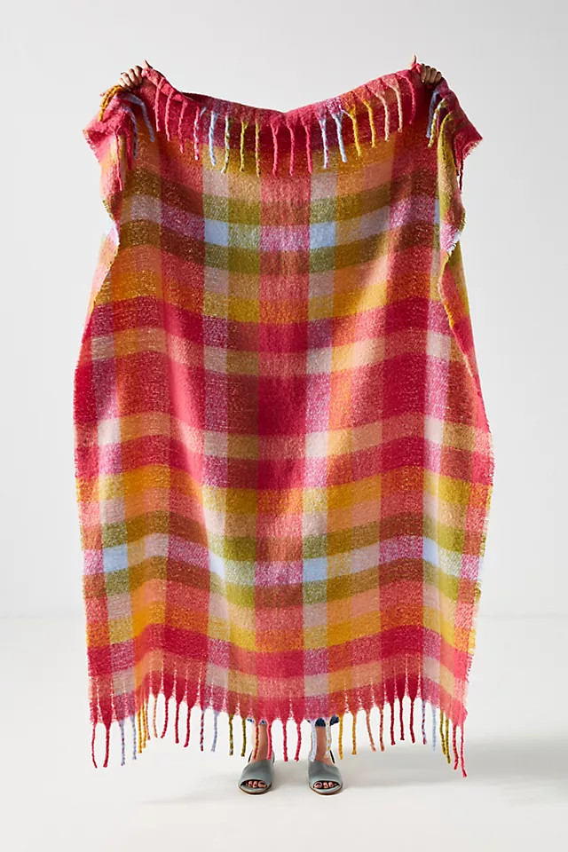 Juniper Plaid Throw Blanket | Anthropologie (US)