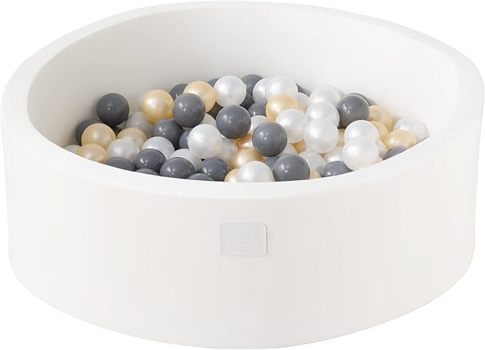 Fortella Foam Ball Pit w/ 200 Balls Included 2.75 in, Round Ball Pit for Toddlers Kids Babies Chi... | Amazon (US)