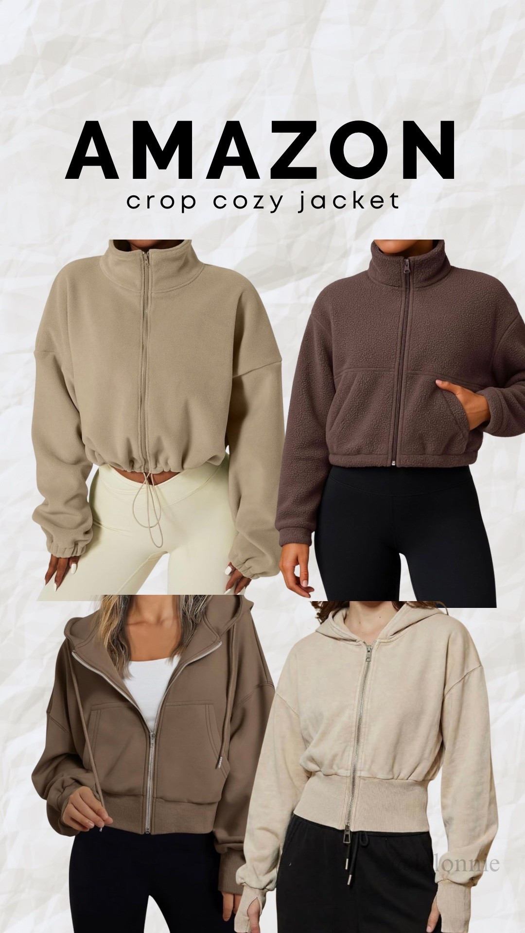 Cropped cozy jackets that keep you warm without the bulk 🤍 perfect for everyday errands and casual layering.