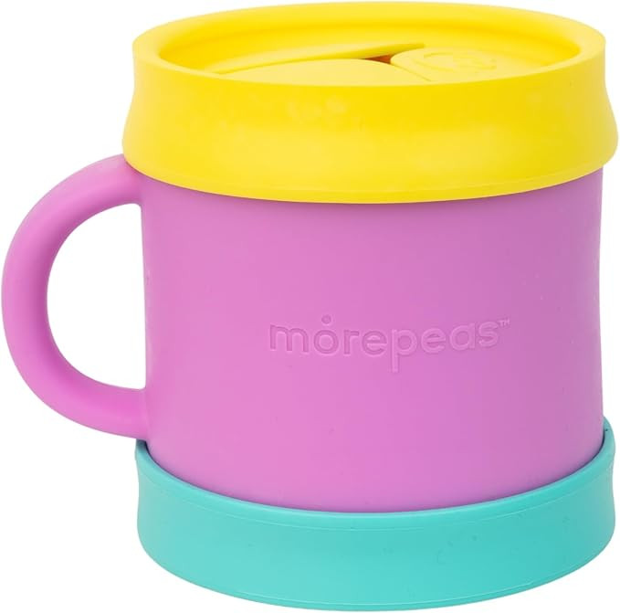 morepeas The Everything Snack Cup | Steam Veggies & More | Reversible Lid & Suction Base, Snack C... | Amazon (US)