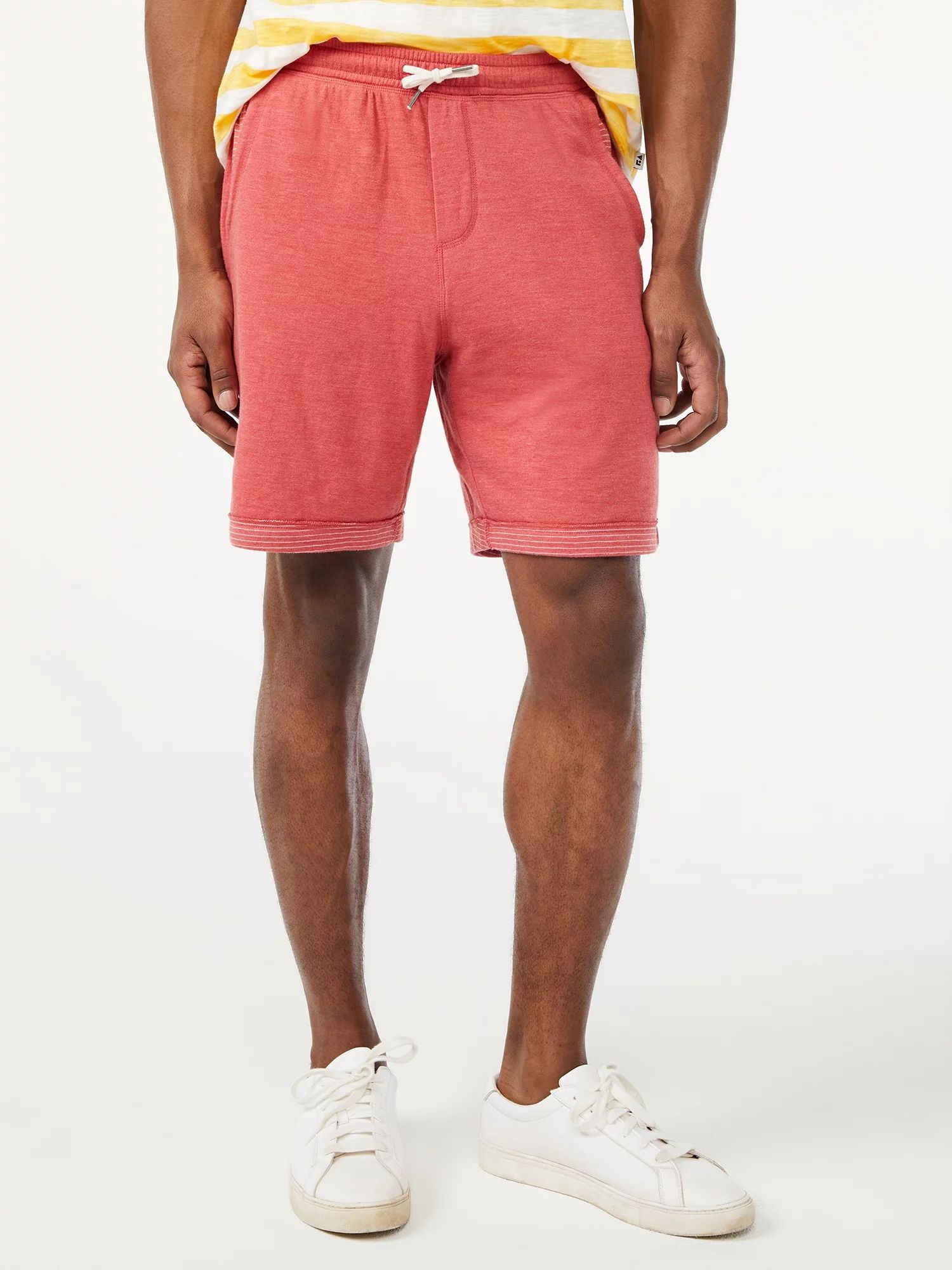 Free Assembly Men's Double Layer Knit Shorts | Walmart (US)