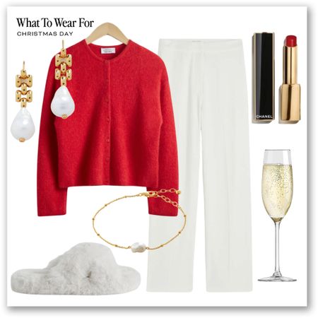 Christmas Day outfit 🎄

Red cardigan, white trousers, casual smart, pearl jewellery, H&M, & other stories, high street 

#LTKHoliday #LTKeurope #LTKSeasonal