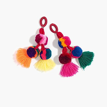 Nannacay for J.Crew pom-pom earrings | J.Crew US