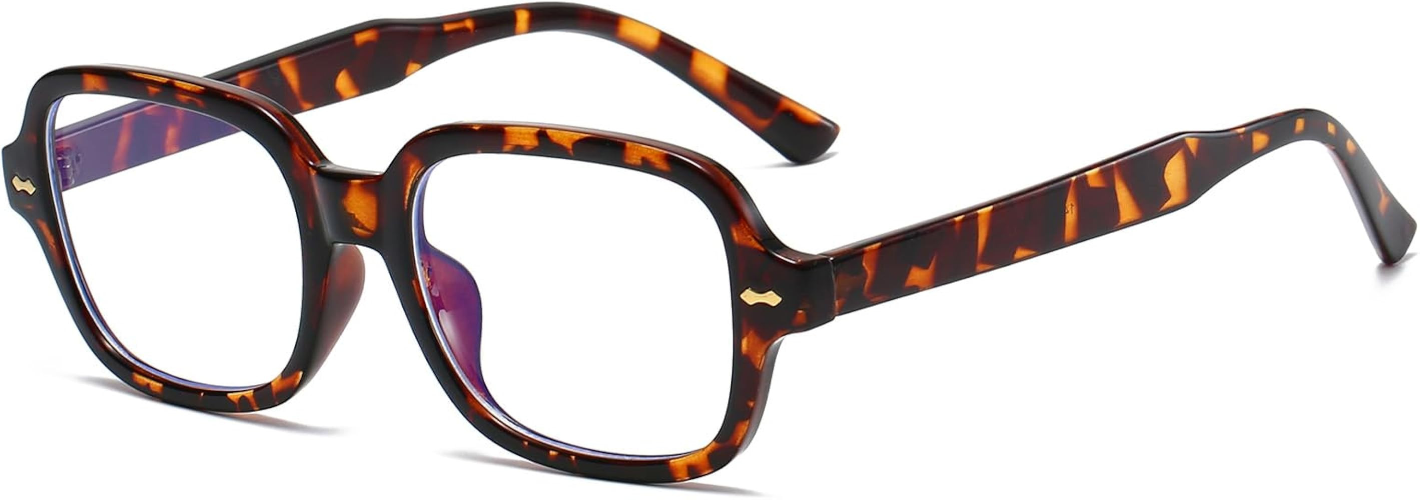 LJCZKA Rectangle Blue Light Glasses Women Men Computer Glasses Square Frame Anti Eye-Fatigue for ... | Amazon (US)