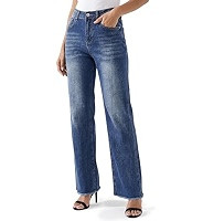 Zylioo Tall Womens Jeans 32/34 Inseam Straight Leg Stretch Denim     32/34 inseam jeans designed ... | Amazon (US)