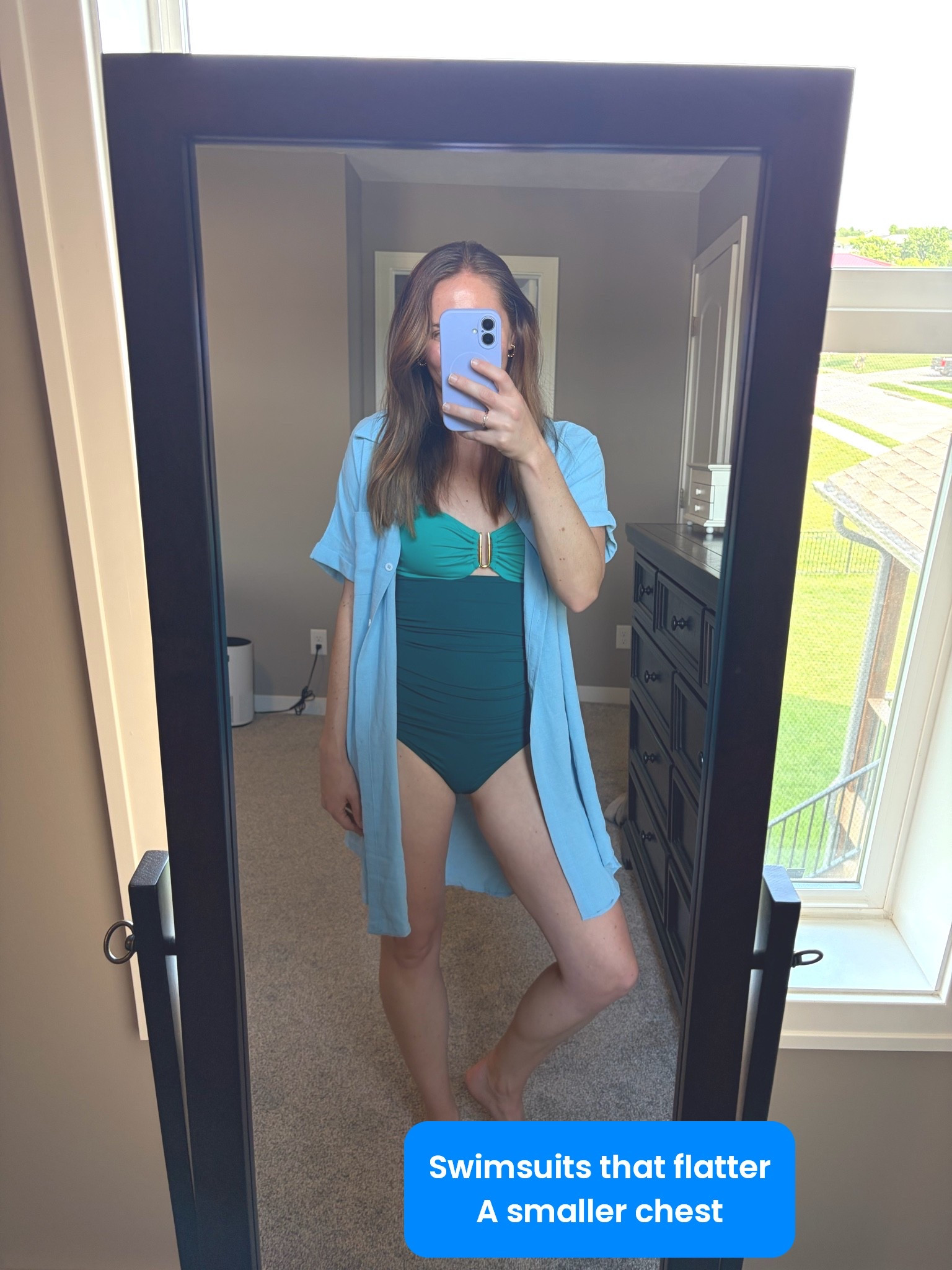 vacation outfits beach

This year I was on the hunt for swimsuit that I felt confident in. I have a smaller chest and felt like so many swimsuits I tried on were not flattering. I ordered 6 swimsuits this year to try and what do you know!? I liked five of them haha! I allowed myself to keep three. This one piece swimsuit is perfect for smaller chests as the two tone colors and clasp in the middle really gives shape. It comes in a ton of colors. If you are on the hunt for swimsuits for smaller chests, I will link all the other swimsuits I purchased while I was shopping. Also linking my new pool coverup. This button up short sleeve coverup is perfect for the pool or beach!  I’m a mom to two boys and I love that this pool outfit feels both feminine and ready to jump in the water and play with my kids!

#LTKSwim #LTKgrwm #LTKmomlife