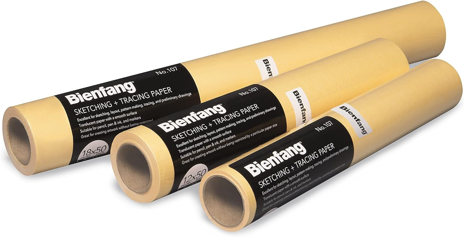 Bienfang Sketching & Tracing Paper Roll, Canary Yellow, 12 Inches x 20 Yards - for Drawing, Trace... | Amazon (US)