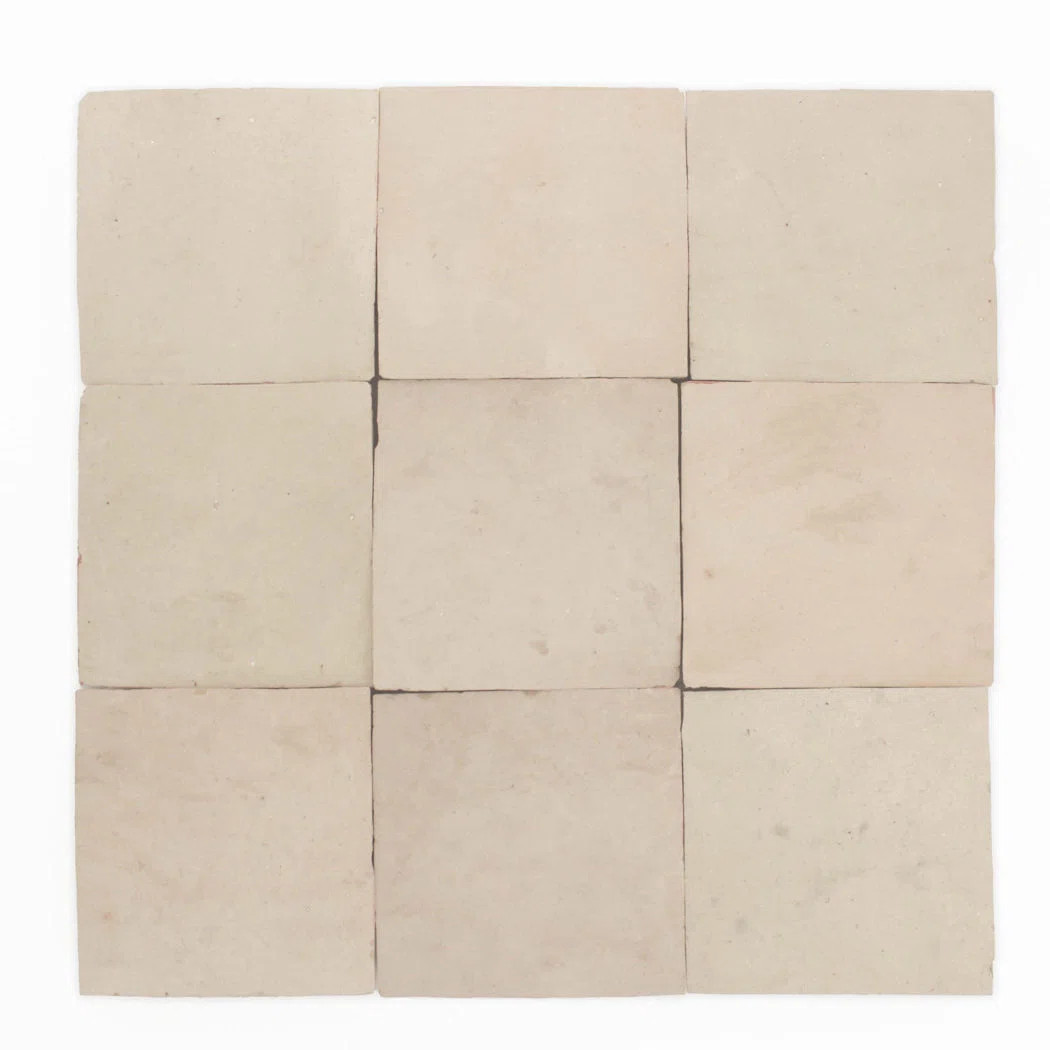 Moroccan Zellige 4" x 4" Ceramic Floor & Wall Tile | Wayfair North America