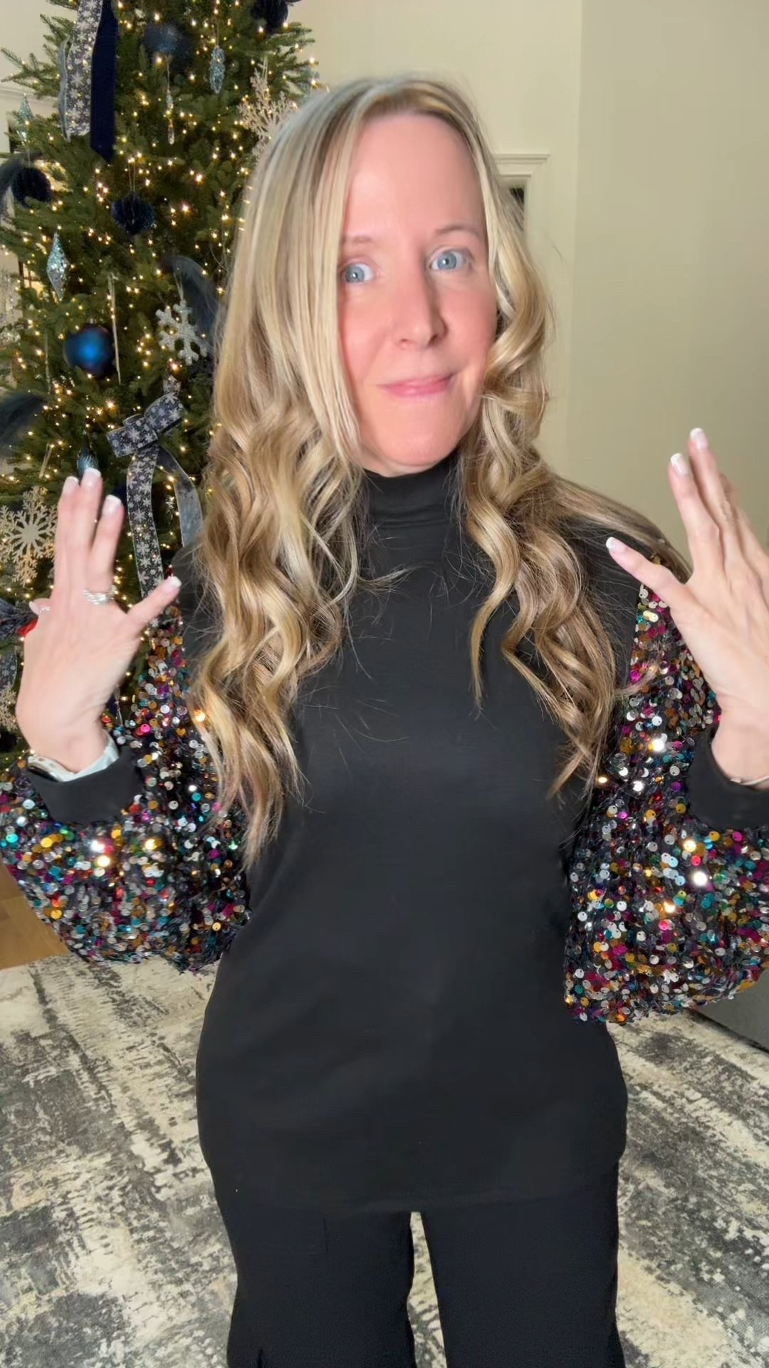 I’ve owned the top for several years and it never disappoints! If you want people asking you where you got your top this is the one. It’s super comfortable and great quality. 

Holiday fashion | Holiday outfit | party top
Sequins 

#LTKOver40 #LTKStyleTip #LTKHoliday
