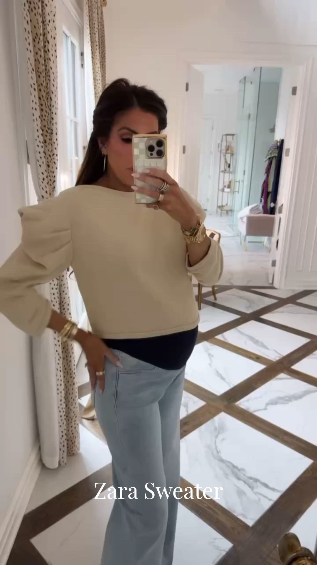 Wearing a size medium in this sweater! I love the detailing on the shoulders! 

Zara finds, Zara fashion, Zara sweater, Maternity Outfits, Spring Outfits, Maternity Jeans, Jeans, Sweater, Cropped Sweater, Emily Ann Gemma

#LTKootd #LTKspring #LTKBump