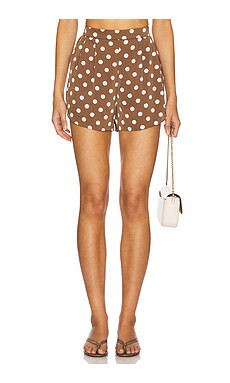 Maude Club Parker Shorts in Brown Dots from Revolve.com | Revolve Clothing (Global)