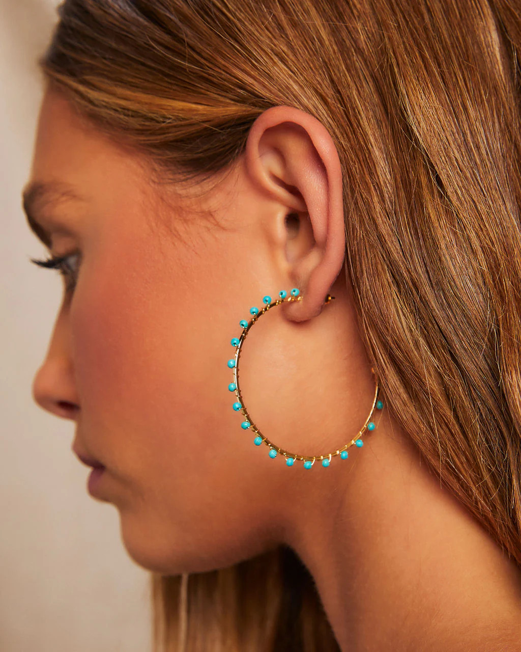 Isla Beaded Hoops | Shop.app