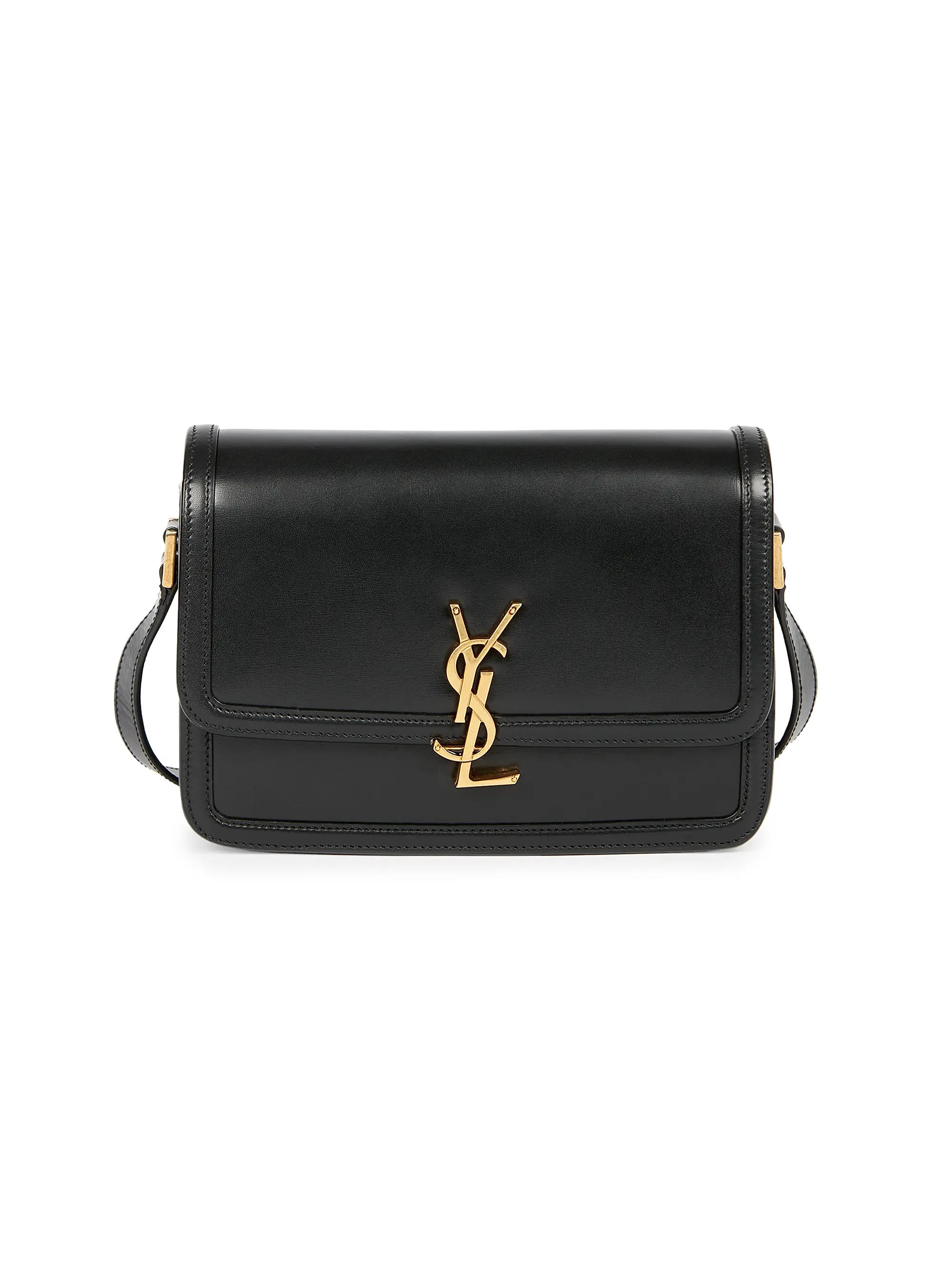 Medium Solferino Monogram Leather Crossbody Bag | Saks Fifth Avenue
