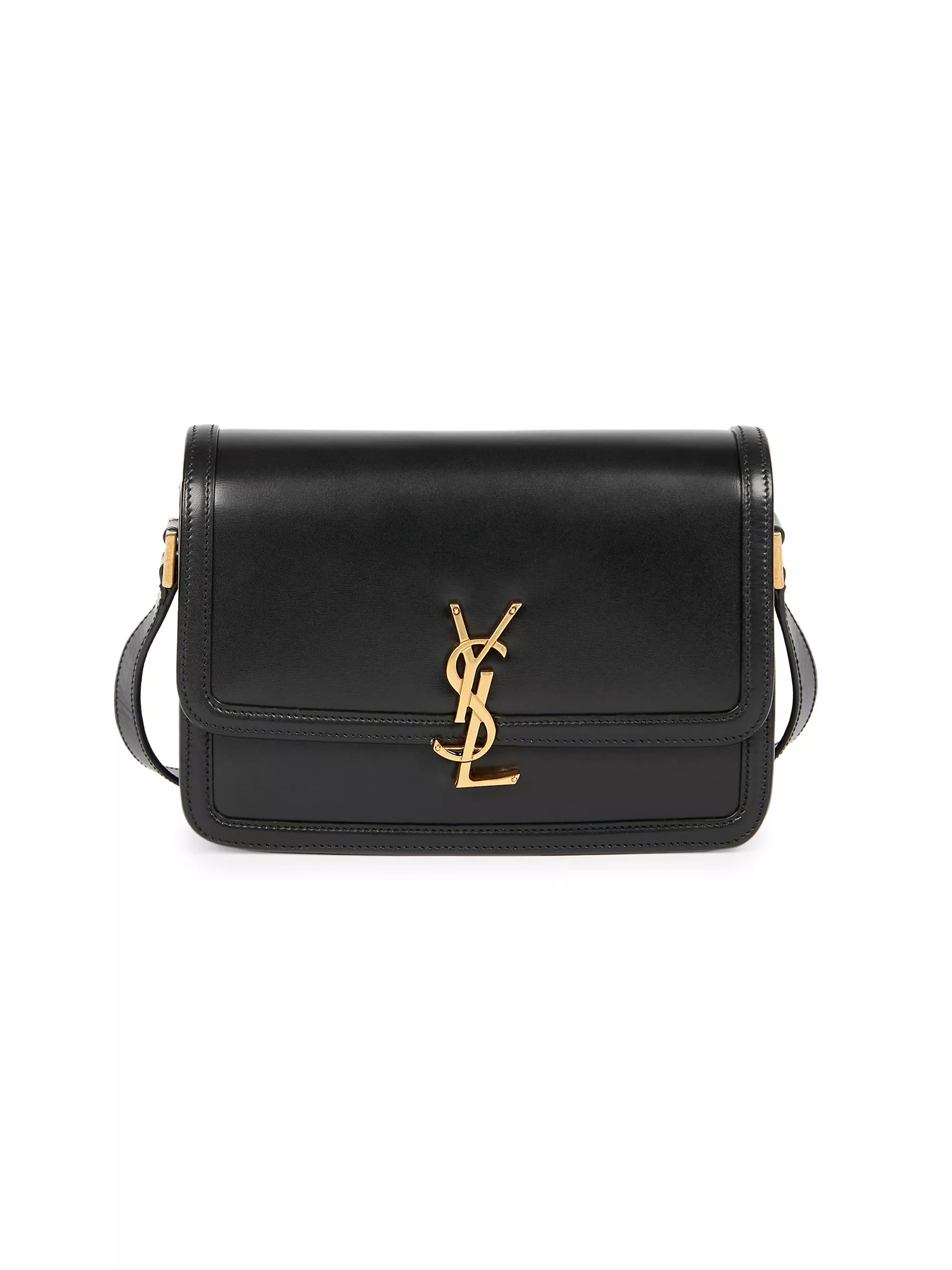 Medium Solferino Monogram Leather Crossbody Bag | Saks Fifth Avenue