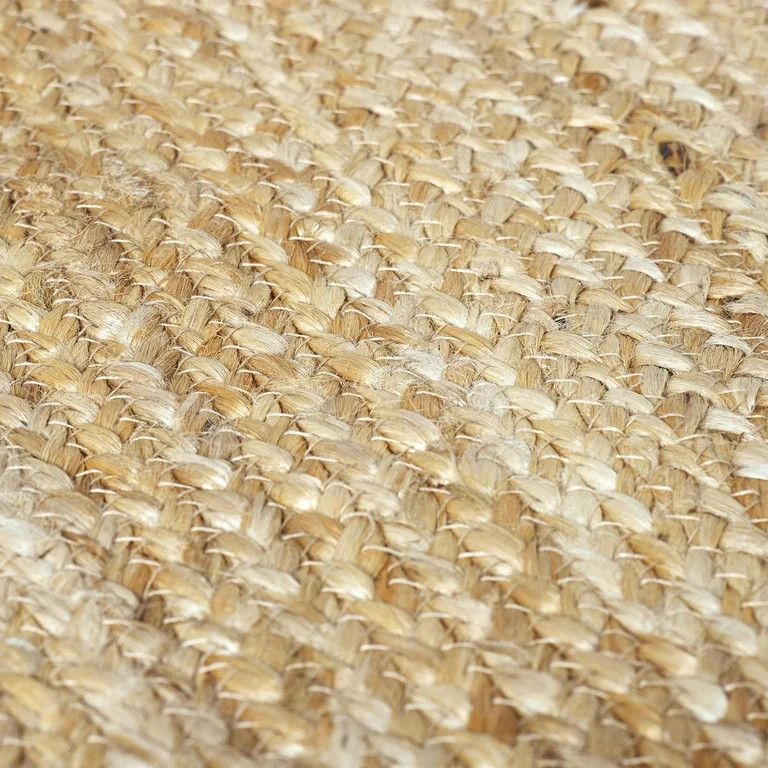 My Texas House Natural/White Scallop Jute with Border Rug Runner, 2' x 7' | Walmart (US)