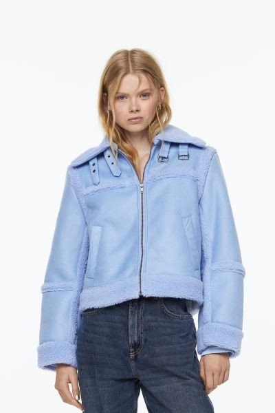 Fleece-lined Jacket - Black - Ladies | H&M US | H&M (US + CA)