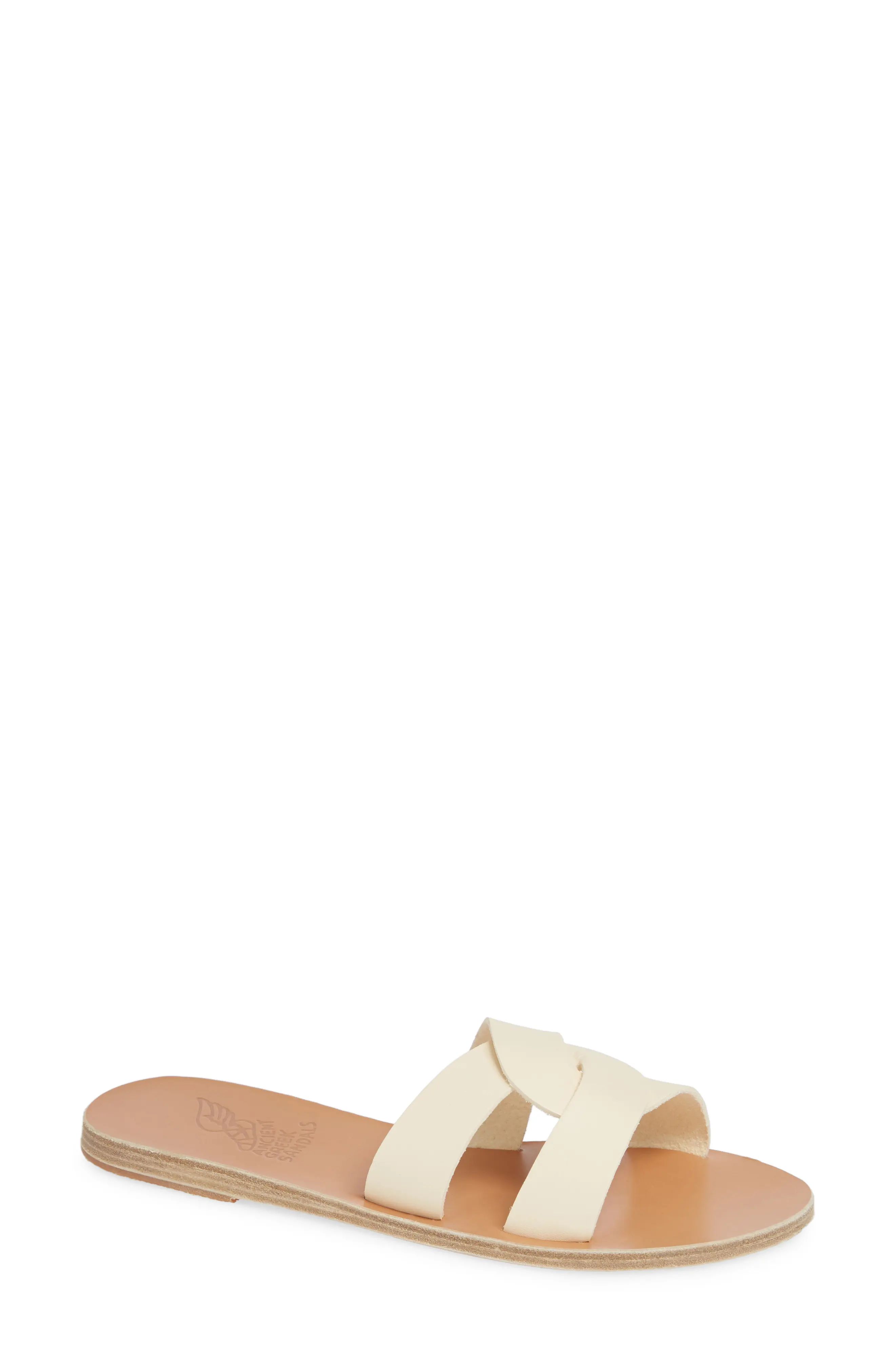 Women's Ancient Greek Sandals Desmos Slide Sandal, Size 5US / 35EU - White | Nordstrom