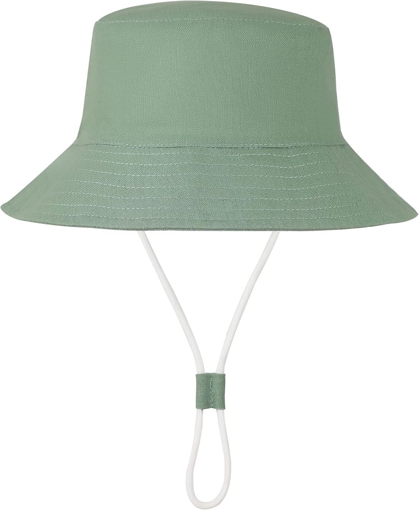 Baby Sun Hat UPF 50+ Sun Protective Toddler Bucket Hat Summer Kids Beach Hats Wide Brim Outdoor P... | Amazon (US)